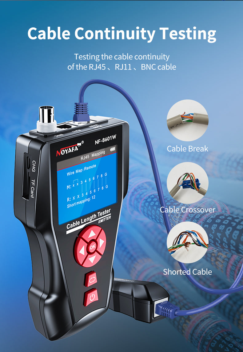 Tester di rete DDK-NF10626 completo di con 8 remoti