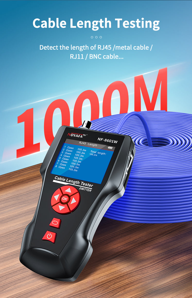 Tester di rete DDK-NF10626 completo di con 8 remoti