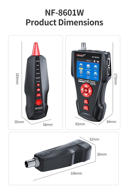 Tester di rete DDK-NF10626 completo di con 8 remoti