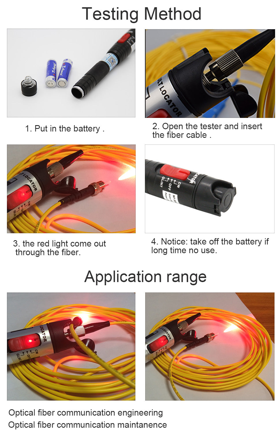 Visual Fault Locator DDK-NF2929 - Penna laser per fibra ottica