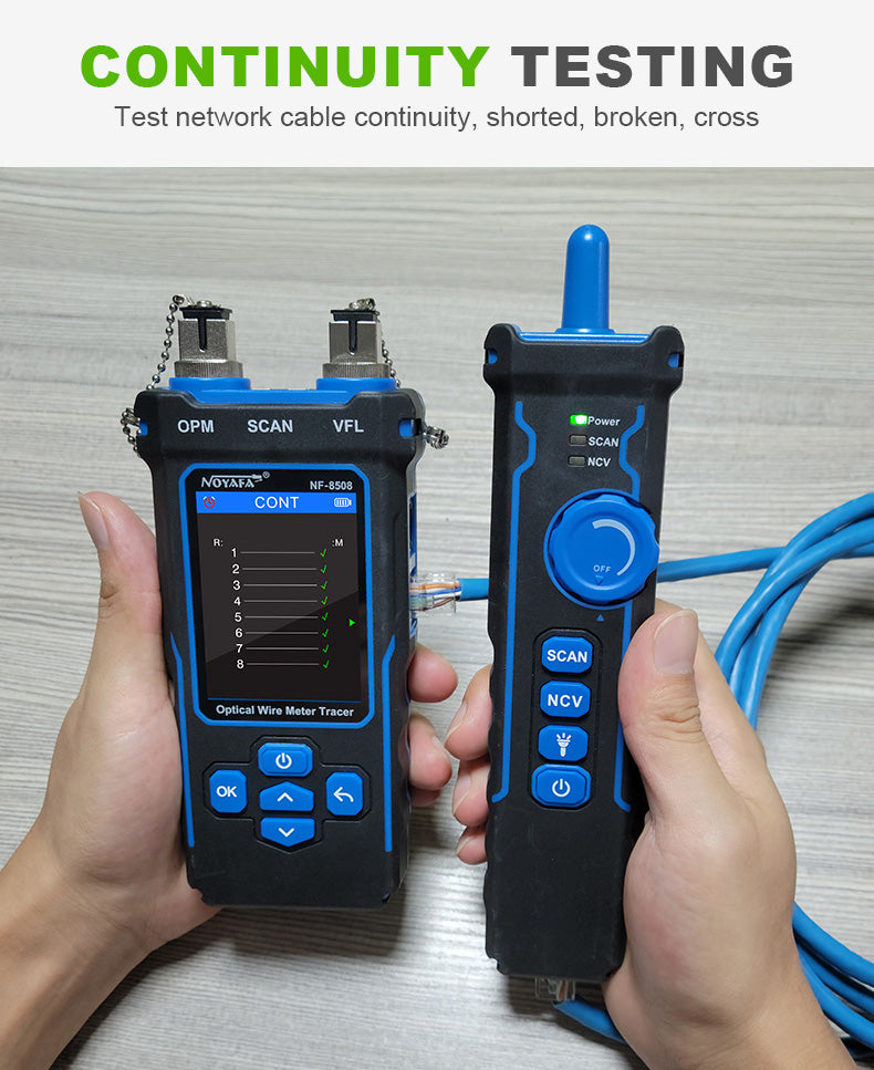 Tester di Rete DDK-NF10533 per Rame e Fibra ottica