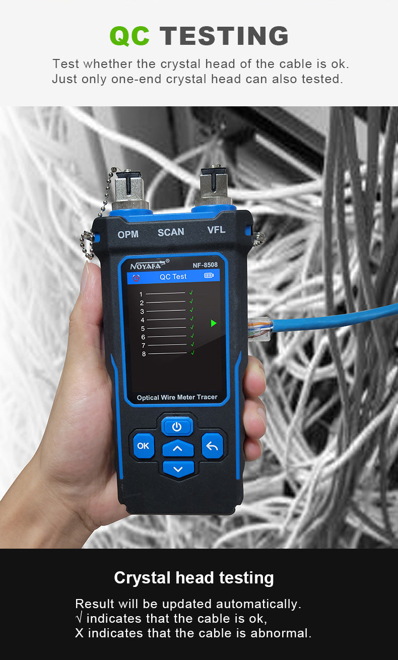 Tester di Rete DDK-NF10533 per Rame e Fibra ottica