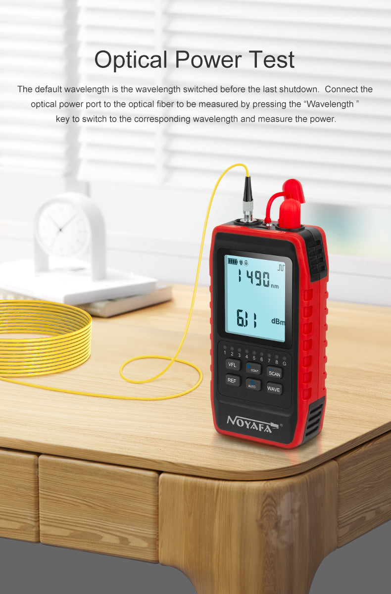 Tester rete rame e fibra ottica DDK-NF2493 Power meter