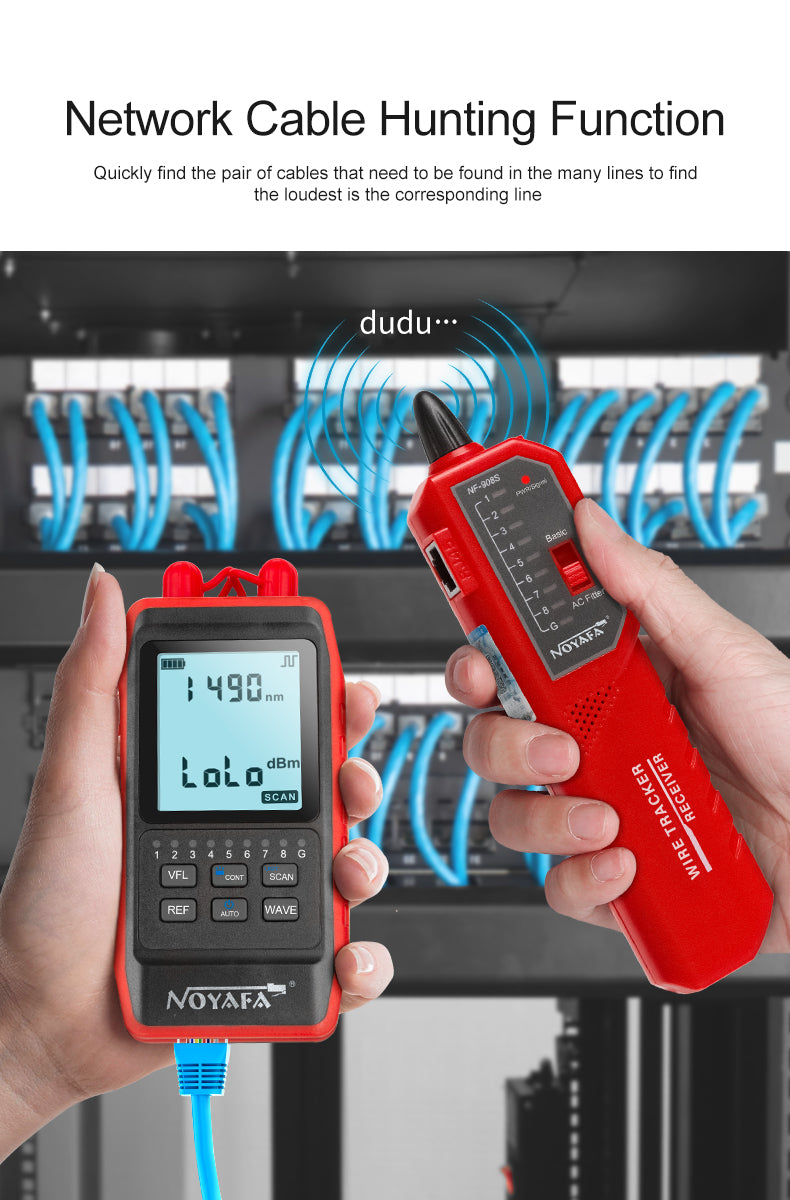 Tester rete rame e fibra ottica DDK-NF2493 Power meter