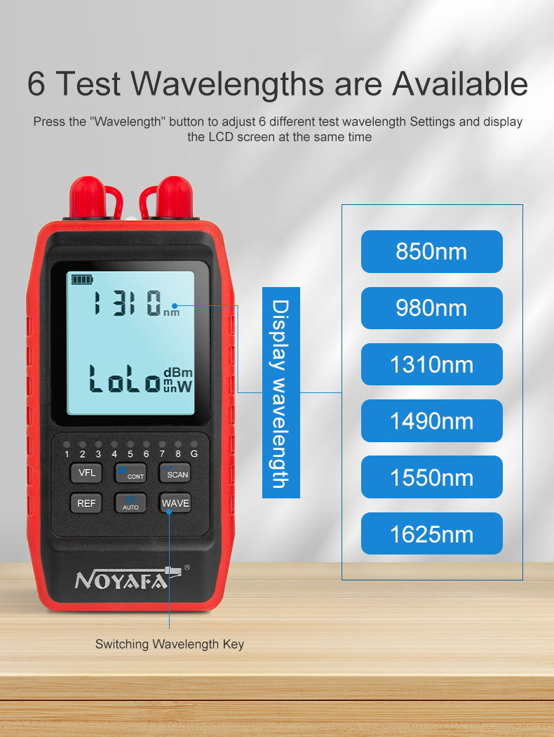 Tester rete rame e fibra ottica DDK-NF2493 Power meter