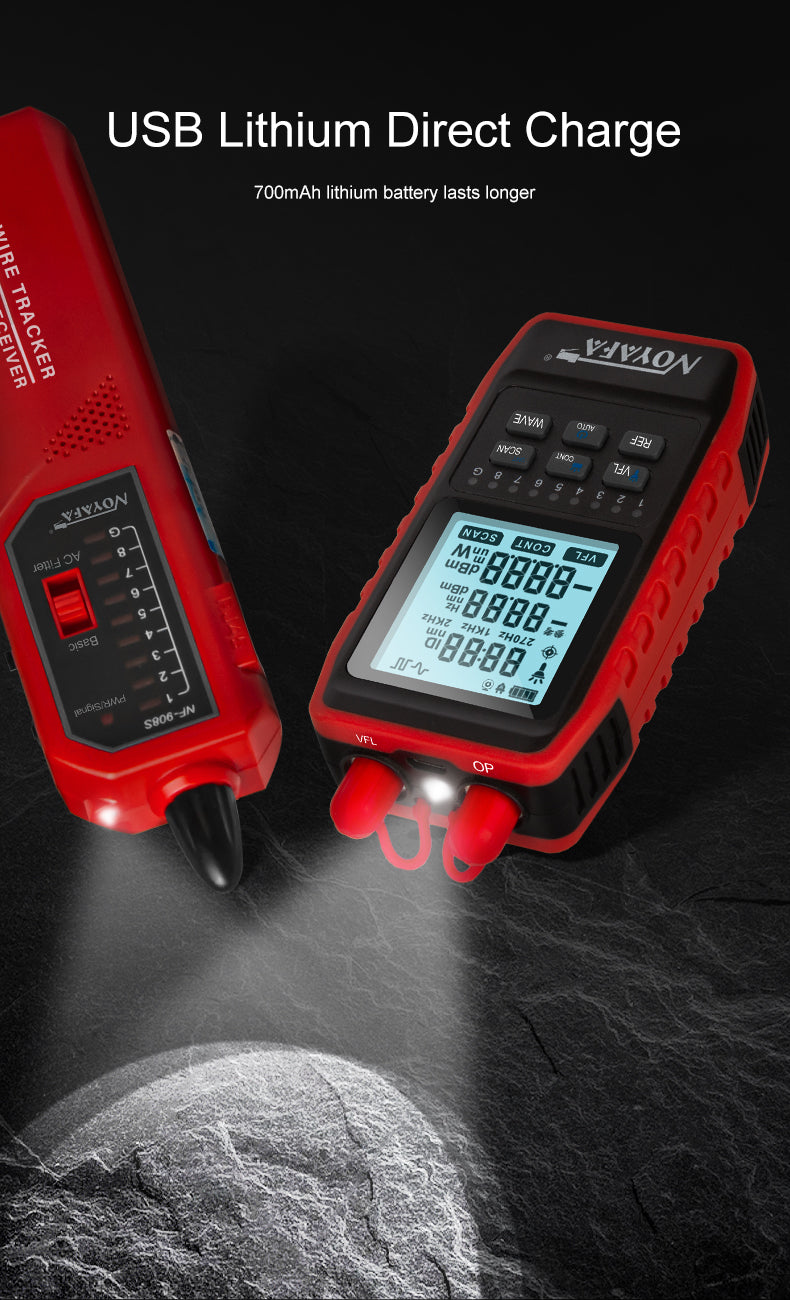 Tester rete rame e fibra ottica DDK-NF2493 Power meter
