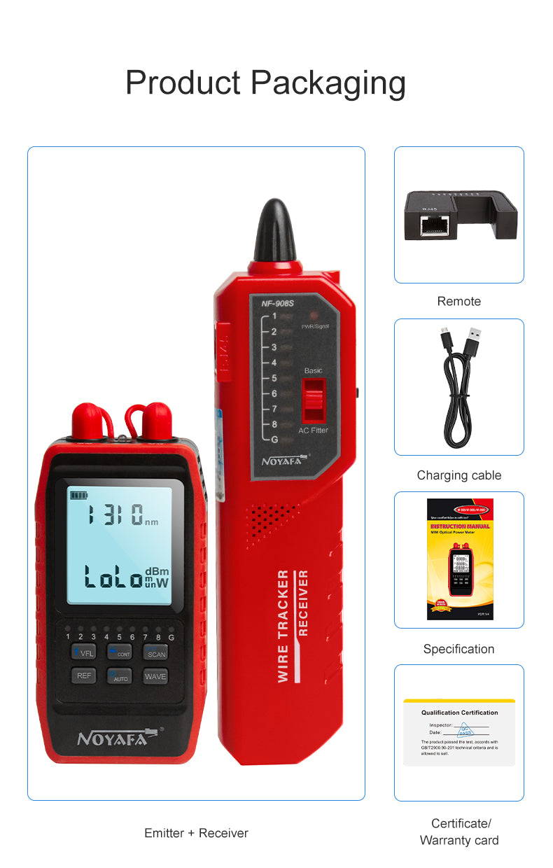Tester rete rame e fibra ottica DDK-NF2493 Power meter