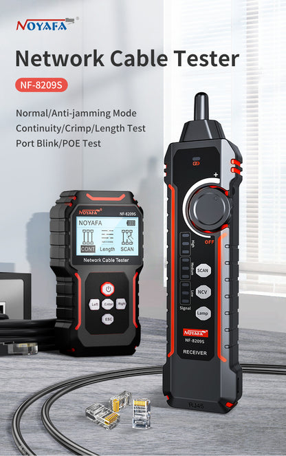 Tester Rete Multifunzione DDK-NF10234 con  Test di Tensione Senza Contatto