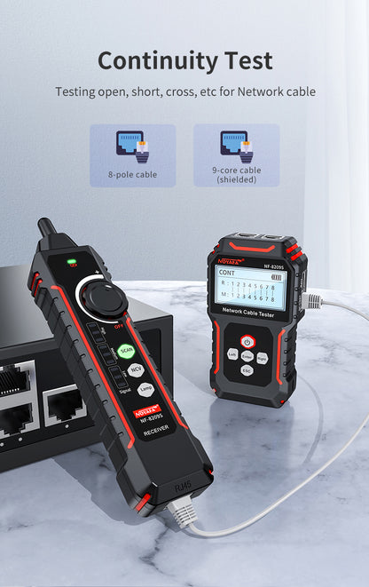 Tester Rete Multifunzione DDK-NF10234 con  Test di Tensione Senza Contatto