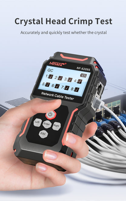 Tester Rete Multifunzione DDK-NF10234 con  Test di Tensione Senza Contatto