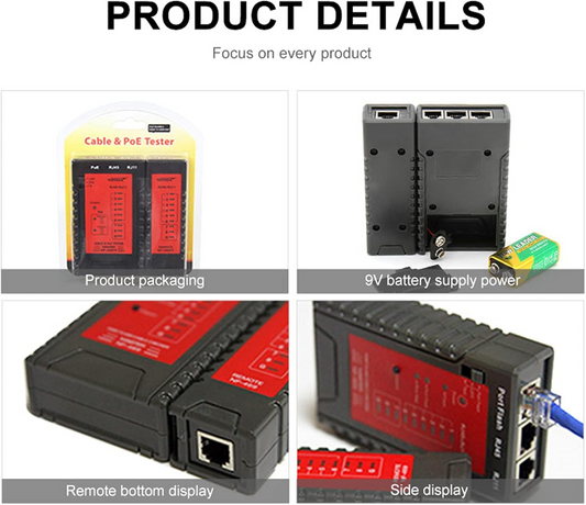 Tester di rete DDK-NF2493 - con test POE