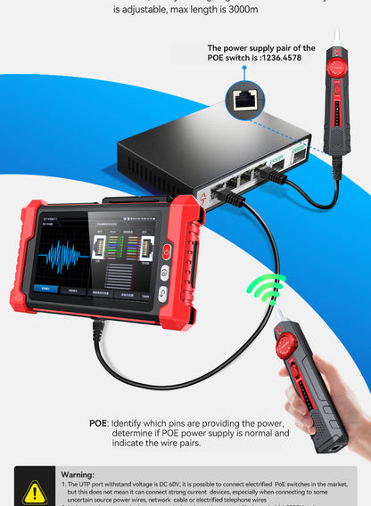 DDK-NF2753 Tester portatile “tutto-in-uno” per installatori di sorveglianza, reti & cablaggio