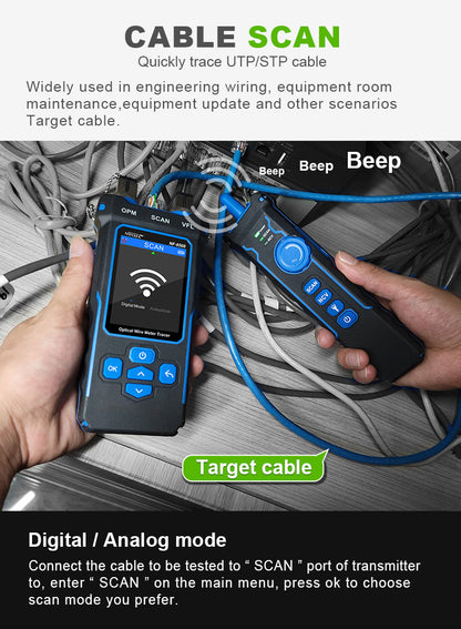 Tester di Rete DDK-NF10533 per Rame e Fibra ottica