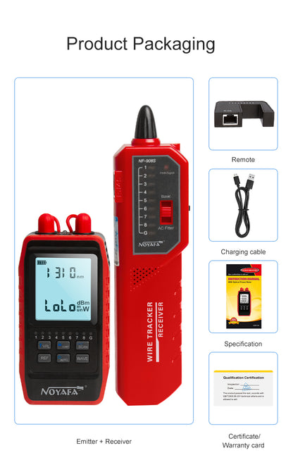 Tester rete rame e fibra ottica DDK-NF2493 Power meter